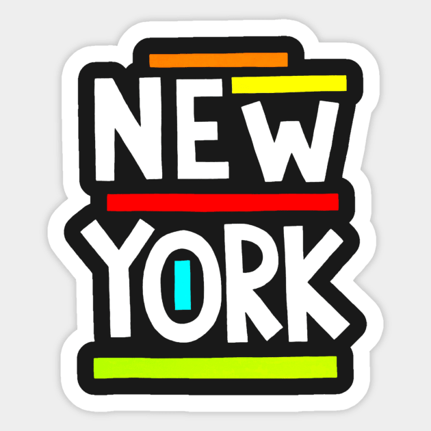 New York Sticker by Jelly Beans Gear